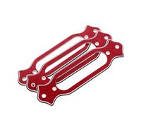 TOYZFRIENDY 3pcs Red Frame Single Coil Acoustic Guitar Pickup Mounting Rings Plastic Soundhole Pickup Rings for Folk and Electric Guitars for Musicians the Go