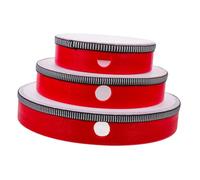 TOYZFRIENDY 3pcs Red Wood Handheld Tambourine Percussion Instrument Set for Children, Interactive Toys to Cultivate Brain Skills and Develop Senses, for Parent-child Communication