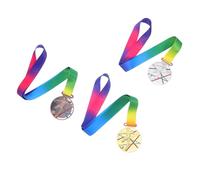 TOYZFRIENDY 3pcs Soccer Medals Metal Award with Ribbon for Teens Zinc Alloy Football Medals for Sports Competitions Team Unity Youth Sportsmanship Celebration Prizes