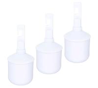 TOYZFRIENDY 3pcs White Hook-type Rubber Rolling Ball Blind Cane Tip Replacement for Walking Sticks Mobility Aid Accessory for Stability and Smooth Movement