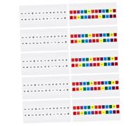 TOYZFRIENDY 40 Sheets Colorful Alphabet Index Tabs Adhesive Page Markers for Notebooks and Books Sticky Tabs for Annotating Supplies School and Office Use Mixed Colors Color White