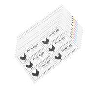 TOYZFRIENDY 40 Sheets Egg Produce Date Stickers Self-Adhesive Writable Labels for Farm Fresh Eggs Moisture Resistant for Farmers Markets Small Business Packaging