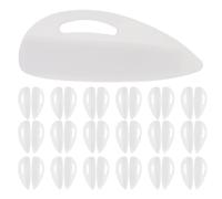 TOYZFRIENDY 40pcs Silicone Lash Curler Pads for Eyelash Extensions and Lash Lift Soft Reusable Eye Pads with Adhesive Protection Eye Shape Design for Precise Positioning and Safe Perming