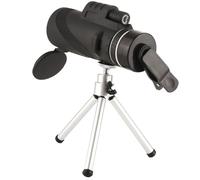 TOYZFRIENDY 40x60 Portable High-definition Single-tube Telescope with Tripod and Phone Mount, Compact Bird Watching Monocular for Outdoor Travel and Sports
