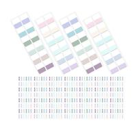 TOYZFRIENDY 480pcs Light Index Tabs Sticky Labels Book Page Marking Tabs Notebook Planner Academic Use Coded Index Stickers