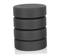 TOYZFRIENDY 4pcs Adjustable Hardness Hockey Practicing Pucks Flat Surface Rubber Training for Indoor Roller Hockey Adults