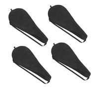TOYZFRIENDY 4pcs Adjustable Shoulder Strap Tennis Racket Bag Padded Oxford Cloth Cover for Men Women Sports Enthusiasts Handsfree Racket Organizing Carrying Pouch
