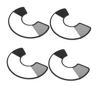 TOYZFRIENDY 4pcs Adjustable Transparent Dog Cat Cone Collar Protective Plastic Elizabethan Neck Cone for Anti-bite Lick Surgery Wound Healing Soft Flexible Material Fits Neck