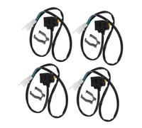 TOYZFRIENDY 4pcs Atv Kill Switch Pit Bike Kill Button Motorcycle on off Button Wiring Harness Included Ignition Coil Replacement Motorcycle Switch Mini Bike Ignition Coil Yellow