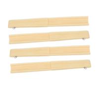 TOYZFRIENDY 4pcs Bamboo Fan Ribs DIY Handheld Fan Frame for Crafts Japanese Style Material Easy Assembly Traditional Cultural Decor