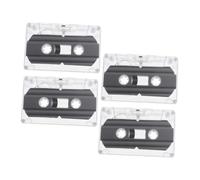 TOYZFRIENDY 4Pcs Blank Audio Cassette Tapes DIY Recordable Material with Edges for Creative Wall Cassette Ornament and Party Decoration