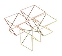 TOYZFRIENDY 4pcs Carbon Steel Beauty Sponge Holders Makeup Puff Drying Stands Breathable Reusable Makeup Sponge Racks for Home and Professional Cosmetic Use Rose Gold Gold