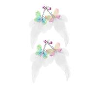 TOYZFRIENDY 4pcs Cat Teaser Refills with Bell Plume and Butterfly Replacement Heads for Interactive Kitten Play Accessories Indoor Cats Exercise