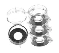 TOYZFRIENDY 4pcs Clear Plastic Emergency Stop Button Cover Protector for Round Switches Industrial Grade Dustproof Guard Misoperation Safety Shield for Push Button Controls
