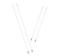 TOYZFRIENDY 4pcs Curtain Pull Rod Dimming Rod Blinds Hook Curtain Vertical Blind Wand Control Replacement Vertical Wand Replacement Mini Parts Glass Fiber White