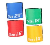 TOYZFRIENDY 4pcs Drum Cymbal Mute Belt Set, Elastic Cymbal Silence Rings for Drum Practice, Mixed Colors Percussion Accessory for Quiet Drumming Sessions Random Color