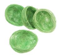 TOYZFRIENDY 4pcs Handwoven Thick Natural Jute Bird Nests Garden Decoration for Bird Cage Decor and Chicken Bedding Versatile Nesting Bowls for Artisan Crafted Ornamental Bowls