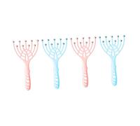 TOYZFRIENDY 4pcs Head Scalp Massager Claw Set, Manual Multi-Function Steel Head Massaging Tool for Scalp Relaxation and Stress Relief, Suitable for Home and Travel Use