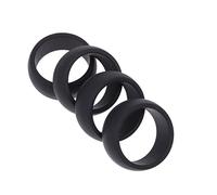 TOYZFRIENDY 4PCS Mens Silicone Sports Rings Soft Gym Finger Bands for Workout Swimming Weightlifting Durable Replacement Rings to Protect Hands From Scratches