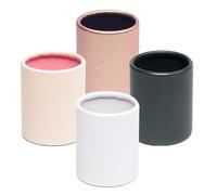 TOYZFRIENDY 4pcs Mini Handheld Paperboard Flower Boxes Small round Flower Packaging Buckets for Wedding Valentine’s Mother’s Day Wrapping in Pink Rose Gold White and Black