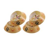 TOYZFRIENDY 4pcs Pet Memorial Bowls Set, Animal Burial Supplies for Dogs and Cats, Biodegradable Paper Sympathy Bowls for Pet Funeral and Remembrance Ceremony
