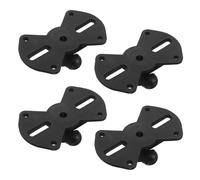 TOYZFRIENDY 4pcs Plastic Tripod Speaker Stand Tray Mount Base 5.82x3.50x1.89 for Studio Loudspeaker Holder and Stage Music Performance