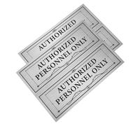 TOYZFRIENDY 4pcs PVC Employee Only Stickers for Doors and Walls Bold Font Staff Access Signs for Office Restaurant Public Spaces Easy to Apply Decals