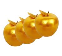 TOYZFRIENDY 4pcs Realistic Foam Artificial Red Fruit Decor Set Vivid Fruit Model for Kitchen Decoration and Party Ornament Lifelike Simulation Fake Display