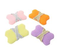 TOYZFRIENDY 4pcs Soap Bag Foaming Shower Sponge Mesh Loofah Pouch Exfoliating Body Puff Bath Scrubber for Travel and Home Bathing