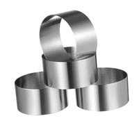TOYZFRIENDY 4Pcs Stainless Steel Mousse Ring Molds for Cake Baking Biscuit Dough Cutting Bread and Cookie Moulds Household DIY Baking Tools