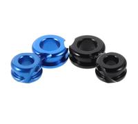 TOYZFRIENDY 4pcs String Peep Sights Metal round Replacement for Target and Hunting Compound Bow Accessories with 1/4" 3/16" Sizes Sturdy Black and Blue