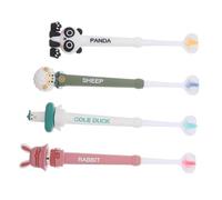 TOYZFRIENDY 4pcs Toothbrush Soft Bristles Three-Sided Design for Gentle Oral Care Lightweight Handle for Years Encourages Healthy Brushing Habits