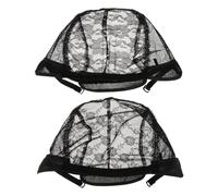 TOYZFRIENDY 4pcs U Shape Wig Nets Elastic Lace Caps Breathable Lightweight Hairpiece Covers for Wig Making and Hair Protection