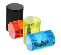 TOYZFRIENDY 4pcs Ukulele Finger Shaker Plastic Sand Bells Set, Multi-color Percussion Instrument Parts for Guitar Mandolin Banjo, Rhythm Shaker Accessories for Bands and Performances