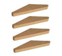 TOYZFRIENDY 4pcs Wood Wall Hooks for Hanging Coats Hats Towels Smooth Finish Protective Surface Wooden Coat Rack for Entryway Bedroom Bathroom Organization and Space Optimization