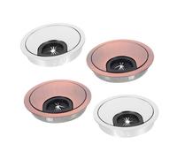 TOYZFRIENDY 4pcs Zinc Alloy Desk Cable Grommets Cable Hole Covers Easy Install Wire Organizer for Office Meeting Home Workspace Management