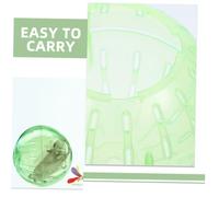 TOYZFRIENDY 5 Pcs Green Hamster Fitness Balls for Dwarf Hamsters Small Animal Exercise Plastic Running Wheels Cage Accessories