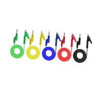 TOYZFRIENDY 5 Pcs Multimeter Test Leads with Banana Plugs and Alligator Clips Copper Electrical Testing Cables for Electronic Repair Lab Testing and Circuit Diagnosis
