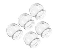 TOYZFRIENDY 5 Pcs Thickened Glass Cupping Set with Pump Traditional Chinese Therapy Cups for Muscle Relief and Relaxation Use Vacuum Suction Tool for Acupoint Massage and Tcm Treatments