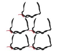 TOYZFRIENDY 5 Pcs Universal Hardhat Chin Straps with Chin Cup Y-Shaped Safety Helmet Accessories for Men Construction Work Orange Hard Hat Attachments