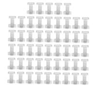 TOYZFRIENDY 50 Sets Greenhouse Nuts and Square Head Bolts Multipurpose Repair Parts Corrosion-resistant Clamping Nuts for Shelf Supports and Brackets Assembly