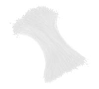 TOYZFRIENDY 5000pcs Plastic Tag Ties White Security Loop Label String for Clothing Price Tags Retail Inventory Management Efficient Fastener for Apparel Display