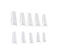 TOYZFRIENDY 500Pcs Transparent Nail Practice Tips for Manicure Display and Nail Art Palette for Painting Engraving and Color Presentation Easy to Use and Reorder