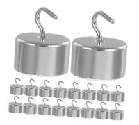 TOYZFRIENDY 50pcs Chromium Plated Mass Set with Double Hooks for Physics Laboratory Use Precise Small Hanging Weights for Accurate Measurement and Teaching Experiments Total