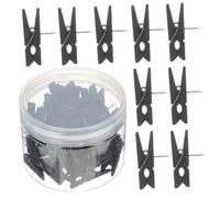 TOYZFRIENDY 50Pcs Craft Push Pins with Wooden Clips for Bulletin Boards and Cork Boards Versatile Thumbtacks for Photos Maps Art Projects Office and Home Use Lightweight and Compact Design