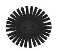 TOYZFRIENDY 50pcs Makeup Brush Covers Black Mesh Sleeve Guards Elastic Protective Netting for Cosmetic Brush Travel and Storage