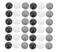 TOYZFRIENDY 50pcs Plastic Ocean Balls for Ball Pits in Sleek Black White and Safe and Easy to Clean Party Game Props for Indoor Outdoor Fun