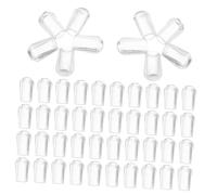 TOYZFRIENDY 50pcs PVC Rubber Tips for Metal Tubing Wire Rack Hooks Shelf Prong End Caps for Hanger Screw Protection Prevent Loosening and Damage Covers for Clothes Racks