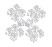 TOYZFRIENDY 50pcs Reusable Acrylic Fake Ice Cubes Transparent Clear Decorative Props for Photography Fish Tanks Weddings Parties