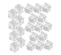TOYZFRIENDY 50pcs Reusable Fake Ice Cubes Square Acrylic Clear Decorative Props for Photography Fish Tanks Visual Effect Realistic Cubes